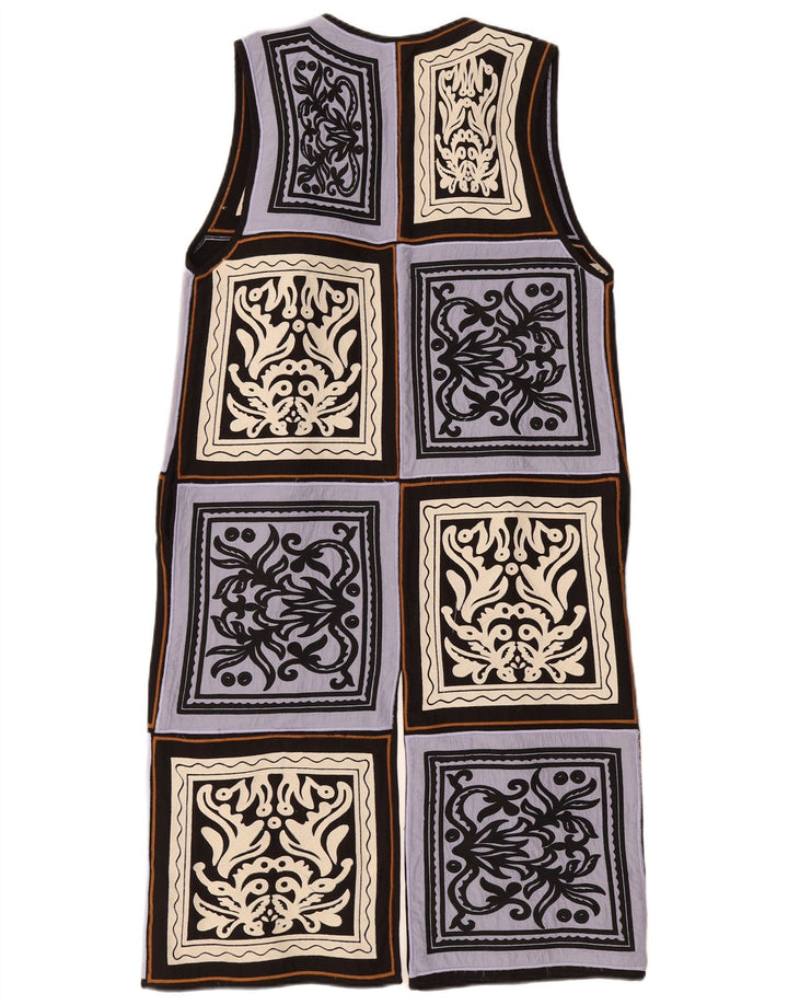 Vestido feminino Sfera sem mangas UK 14 patchwork médio multicolorido