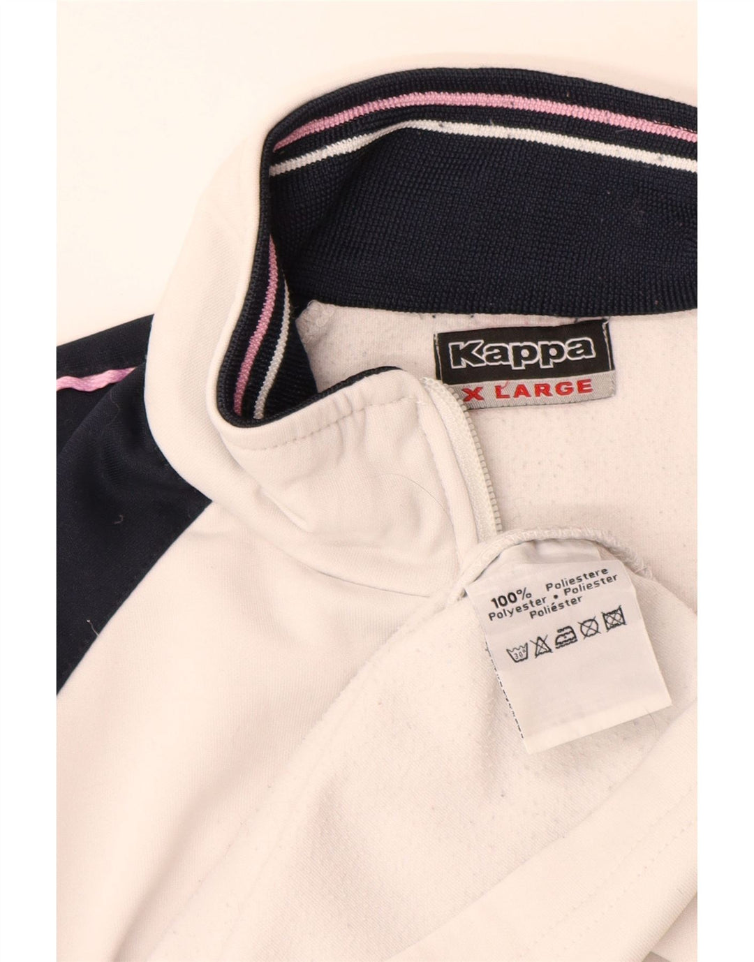 Jaqueta feminina Champion UK 18 XL branco colorblock poliéster