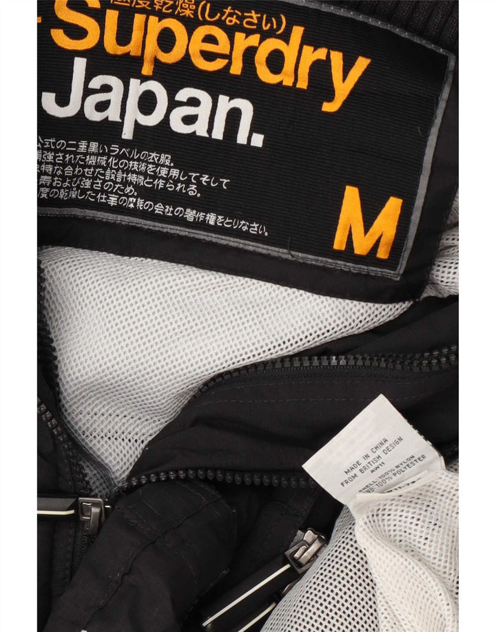 Jaqueta de chuva feminina Superdry UK 14 médio preto