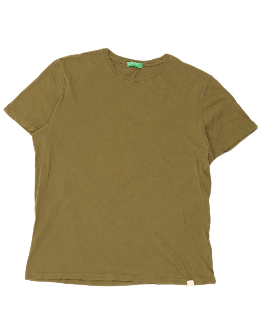 Camiseta masculina Benetton Top XL algodão cáqui