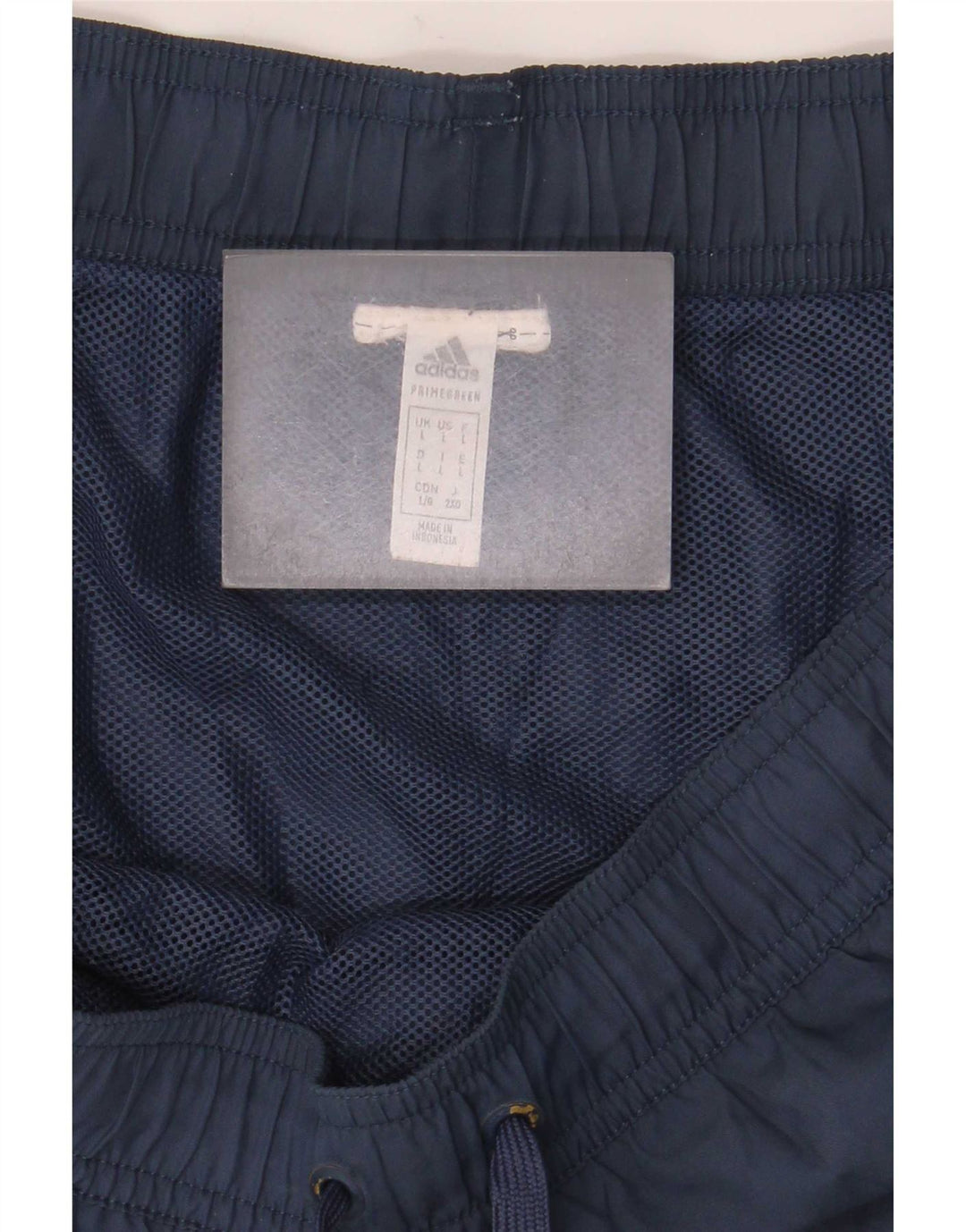 Shorts esportivos masculinos Adidas grandes azul marinho