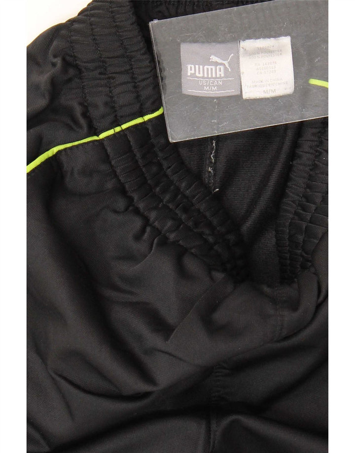 Calça de treino Puma Boys 7-8 anos médio preto colorblock poliéster
