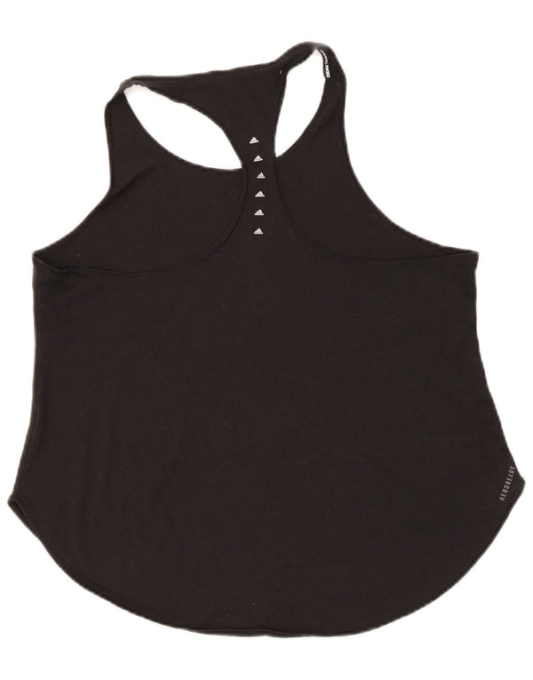 Adidas Mulher Aeroready Vest Top UK 12/14 Médio Preto