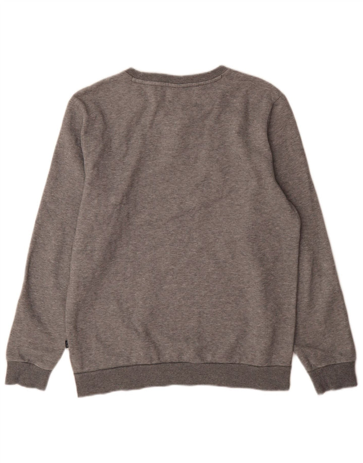 Puma Mens Graphic Moletom Jumper Pequeno Cinza
