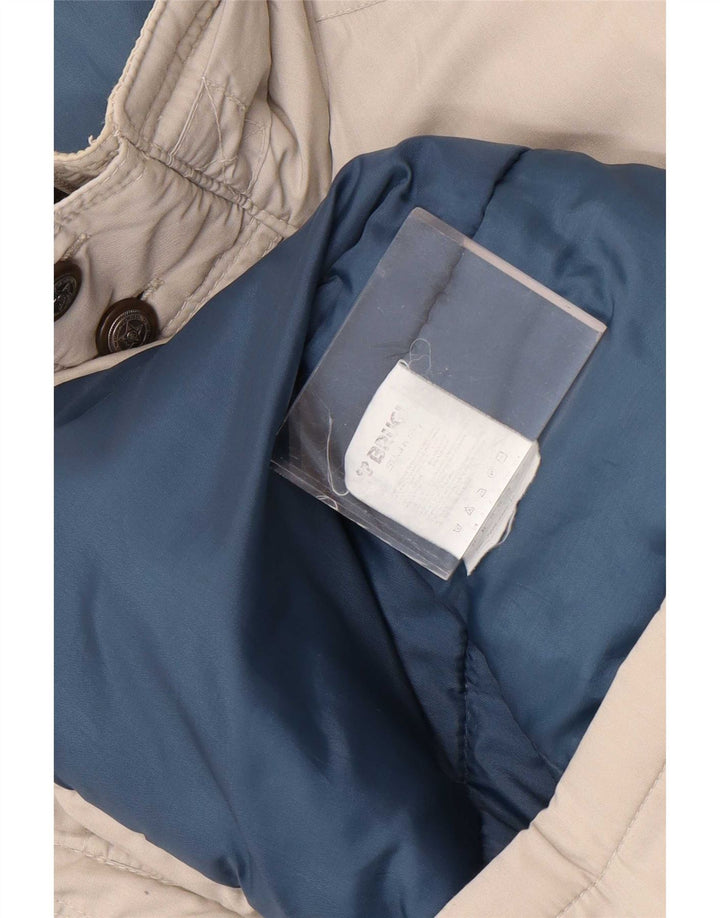 Casaco acolchoado masculino Brugi UK 42 XL poliéster cinza