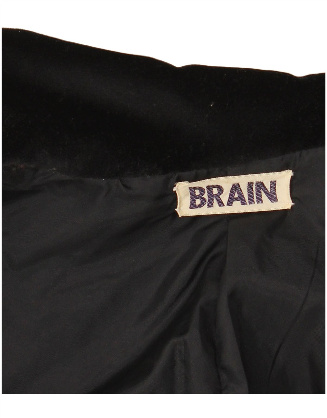 Jaqueta blazer feminina vintage de veludo com 1 botão Reino Unido 12 médio preto