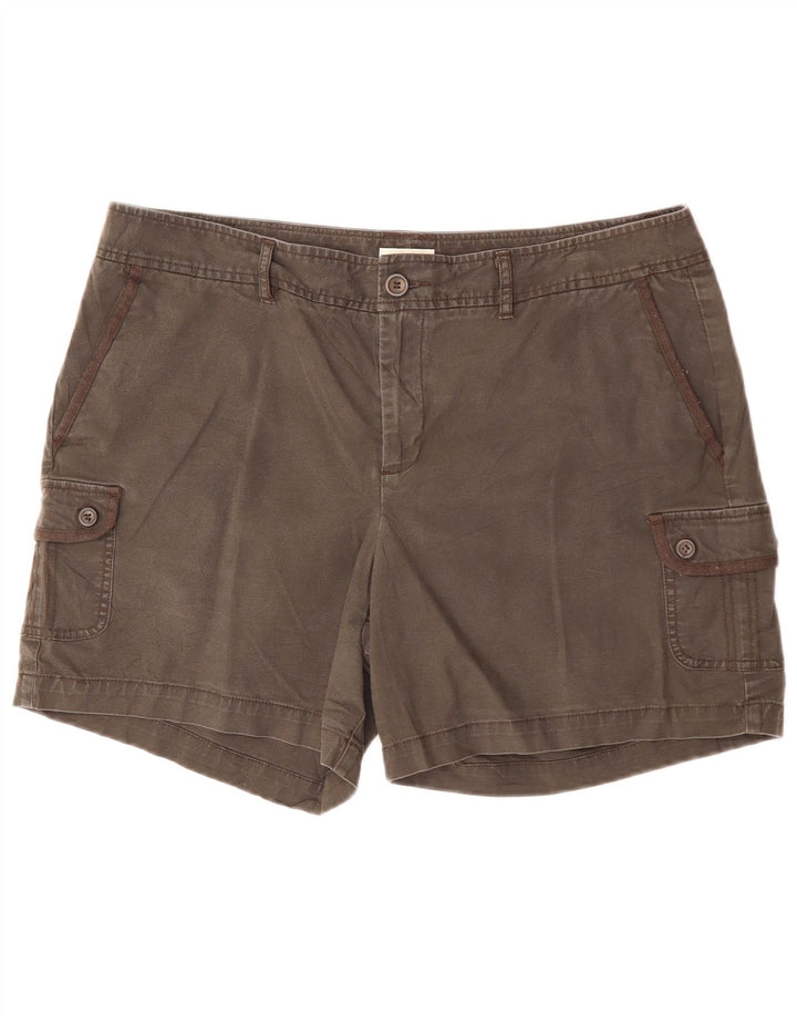 Shorts cargo feminino DOCKERS US 16 2XL W38 algodão cinza