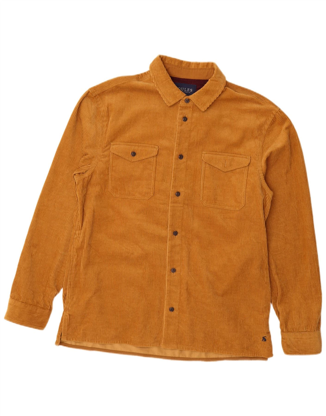 JOULES Camisa masculina de veludo cotelê grande algodão marrom