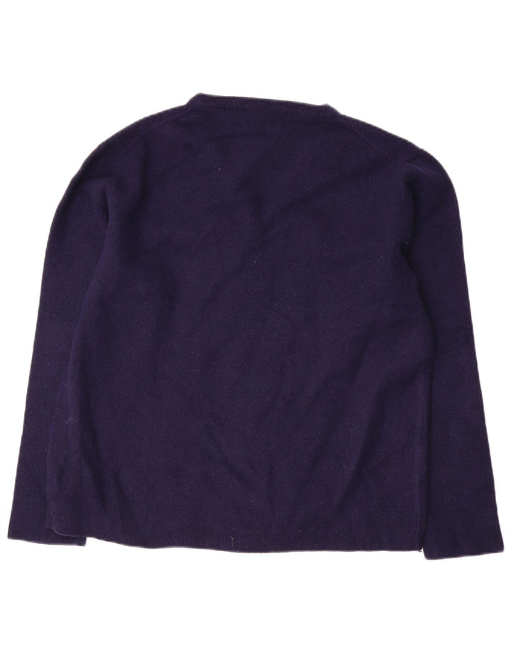 Suéter masculino Gant com decote em V 2XL lã azul marinho