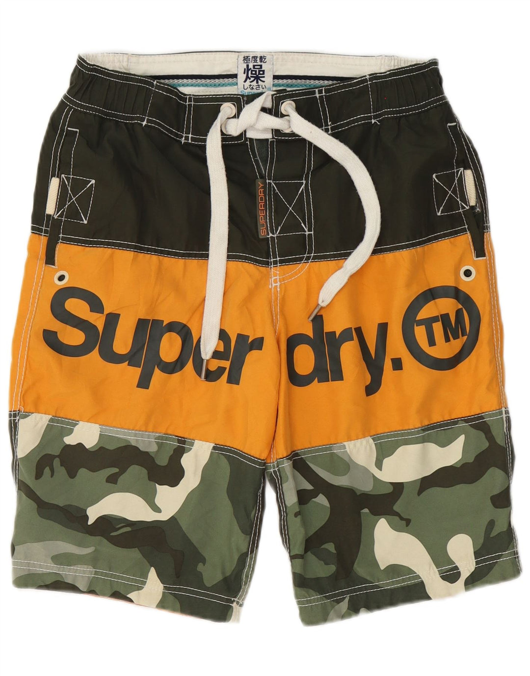 Shorts de natação masculino Superdry Graphic pequeno camuflagem multicolorida