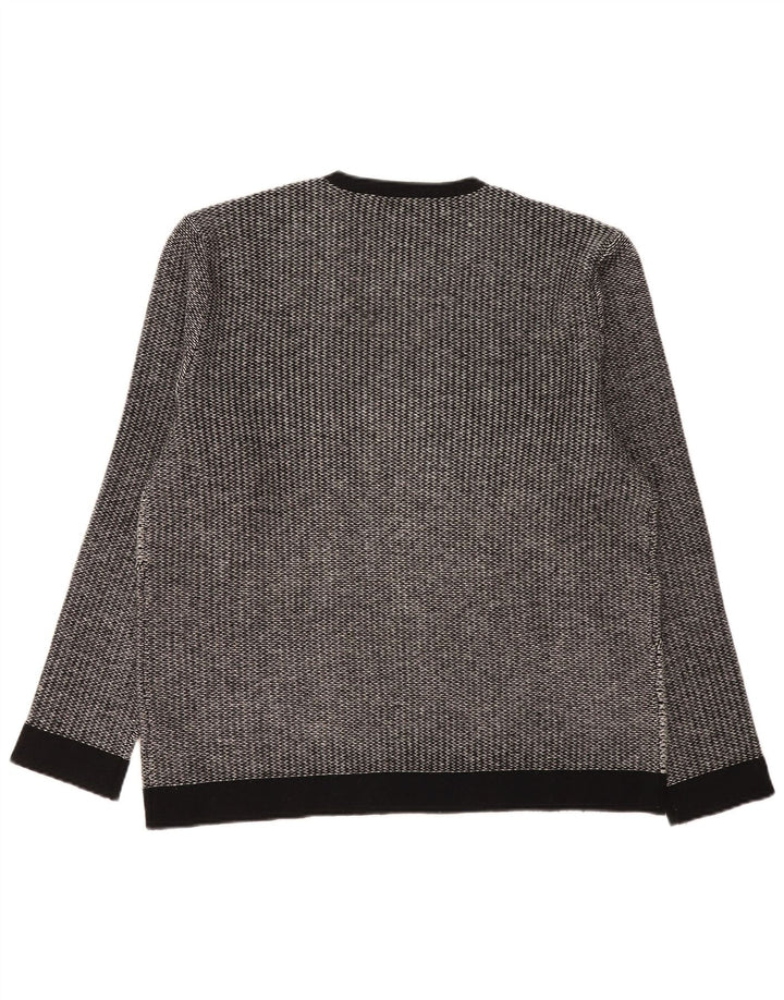 Suéter masculino Calvin Klein com gola redonda XL cinza colorblock lã