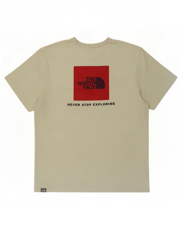 Camiseta gráfica masculina The North Face Top grande de algodão verde