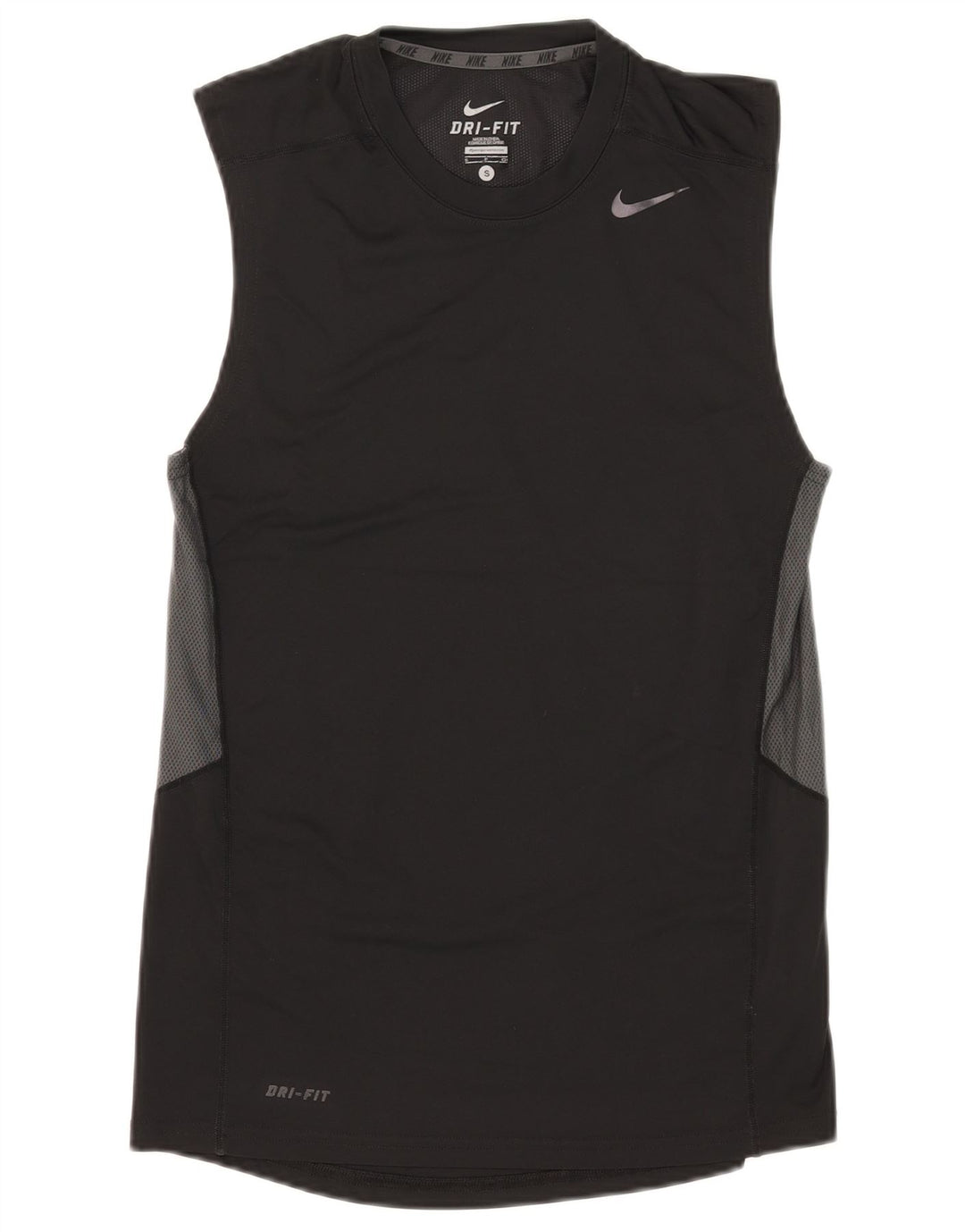 Colete Nike Masculino Dri Fit Top Pequeno Preto Colourblock Poliéster