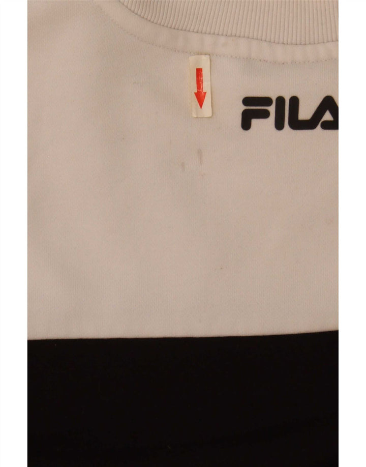 Fila Womens Graphic Sweatshirt Jumper UK 14 Médio Multicolorido