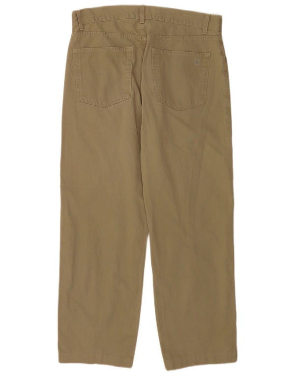 Calça casual masculina Timberland reta W35 L27 algodão bege