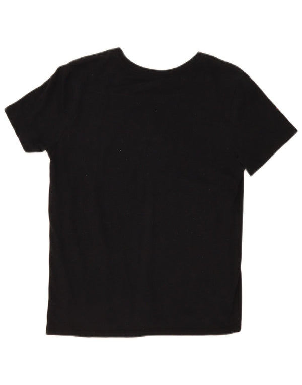 Camiseta Nike Feminina Dri Fit Graphic Top UK 10 Pequena Preta