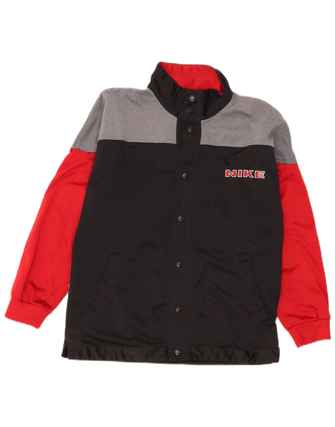 Jaqueta Nike Boys Graphic Tracksuit Top 12-13 anos grande bloco colorido preto
