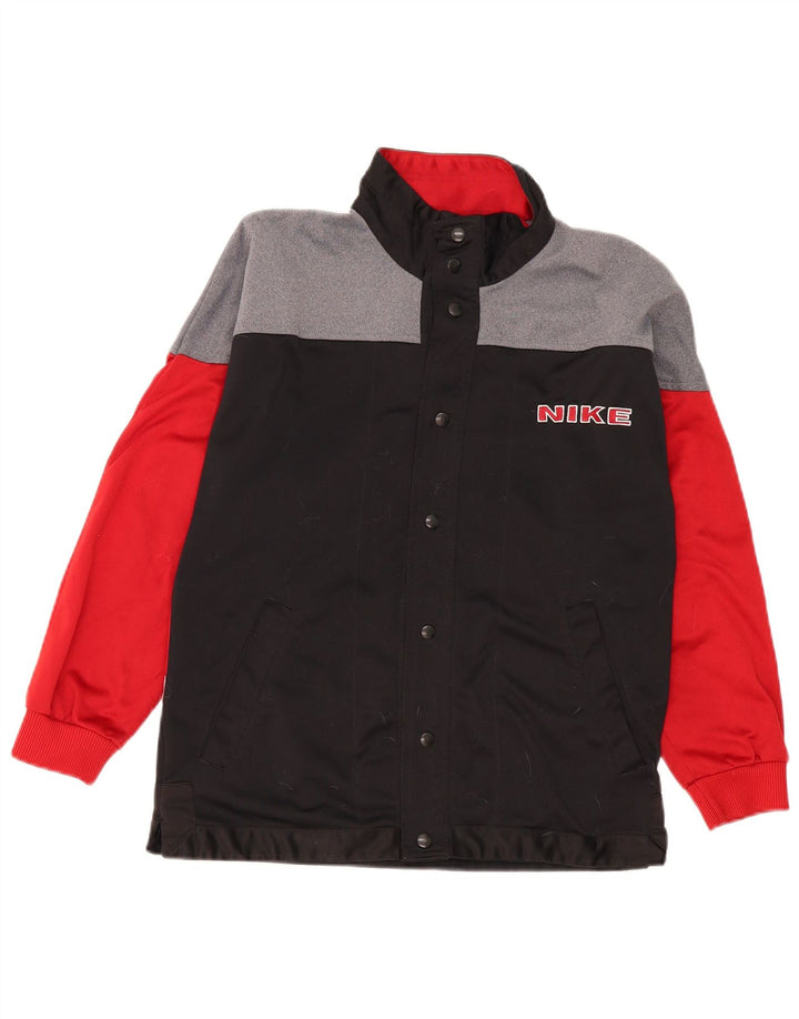 Jaqueta Nike Boys Graphic Tracksuit Top 12-13 anos grande bloco colorido preto