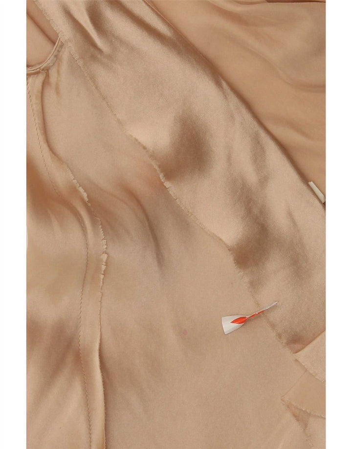 Blusa feminina Liu Jo Top IT 42 seda colorblock bege médio