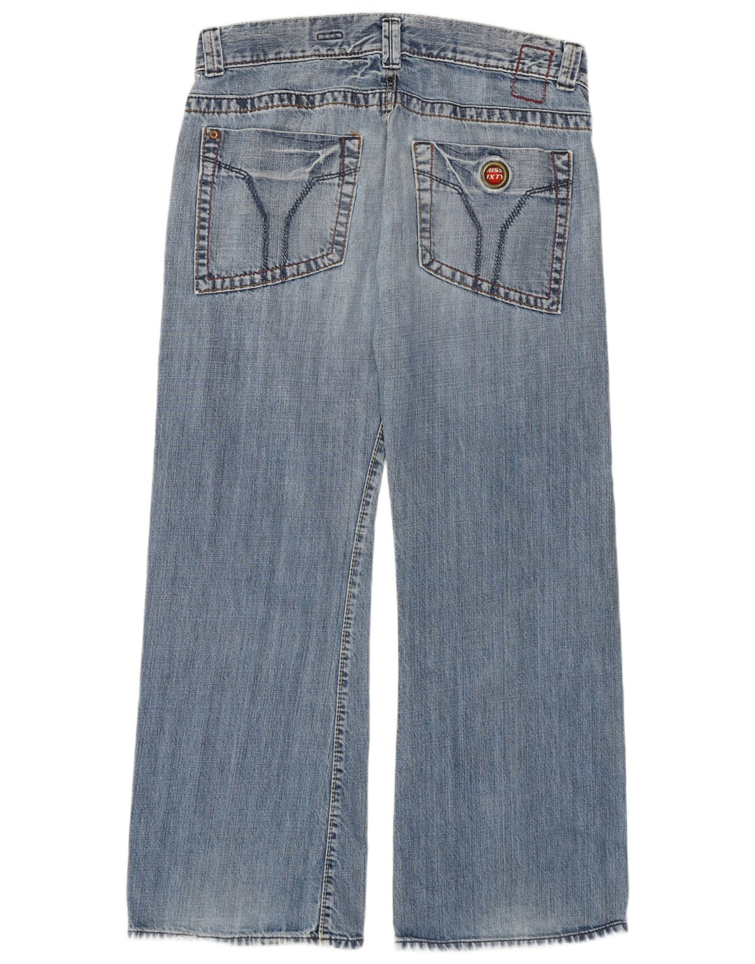 Miss Sixty Calça jeans feminina Perkinks solta W32 L31 algodão azul