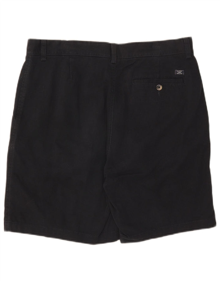 Shorts chino masculino Marks & Spencer W36 grande algodão azul marinho