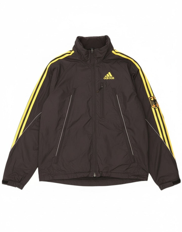 Jaqueta corta-vento Adidas Mens Germany Graphic UK 38/40 Médio Preto Nylon