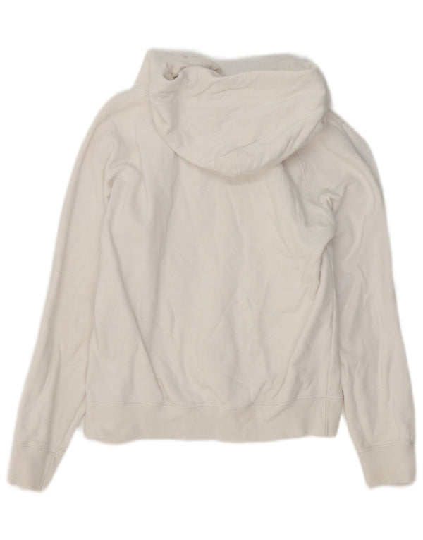 Jumper feminino Champion com capuz e estampa gráfica UK 6 XS algodão branco