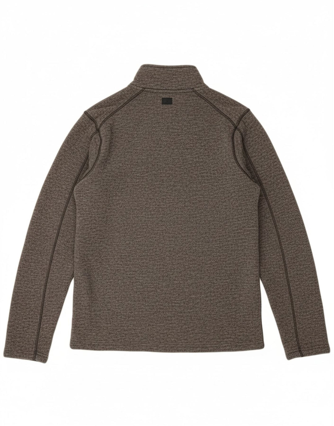 MOUNTAIN WAREHOUSE Mens Zip Neck Pullover Treino Top Cinza Médio