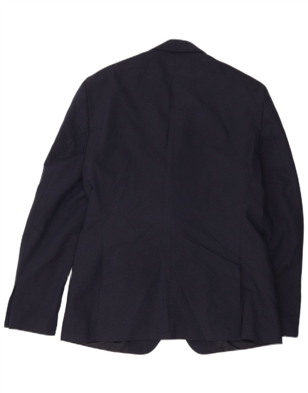 Jaqueta blazer masculina Zara com 2 botões EU 54 XL azul marinho poliéster