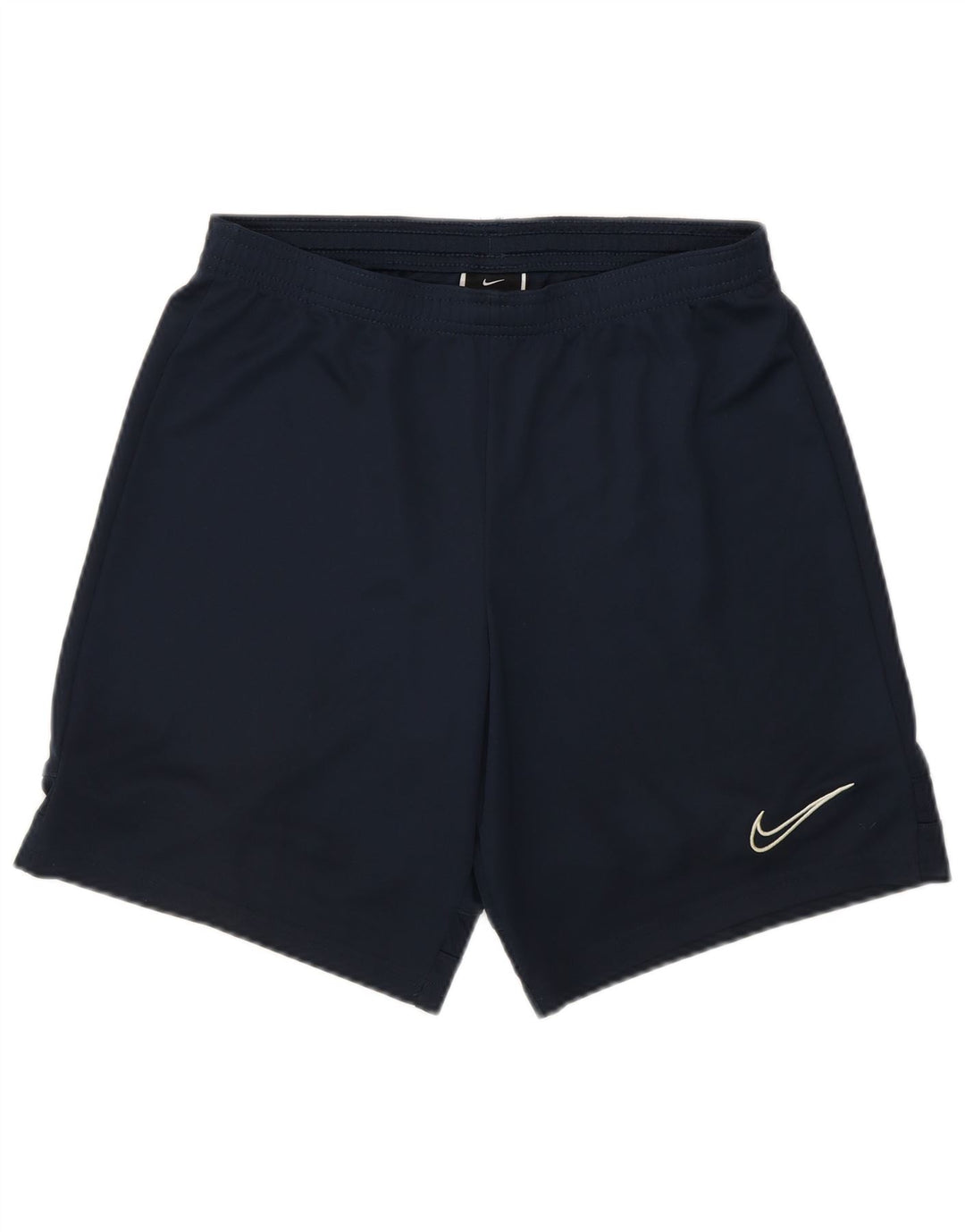 Shorts esportivos masculinos Nike pequenos esportivos azul marinho de poliéster