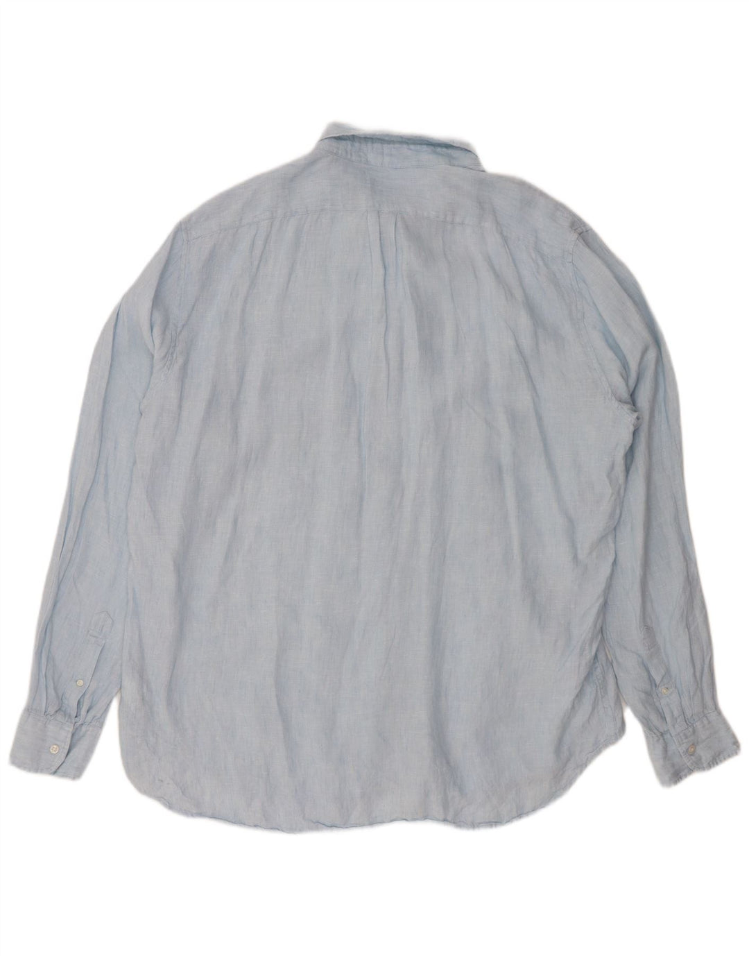 J. CREW Camisa masculina alta clássica de ajuste 2XL linho azul