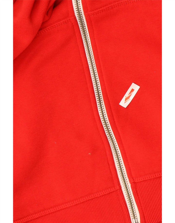 Suéter Converse masculino com capuz e zíper pequeno algodão vermelho