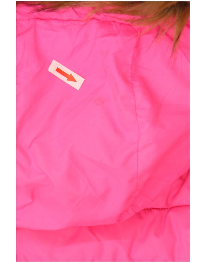 Jaqueta acolchoada com capuz feminina Superdry UK 14 grande poliéster rosa