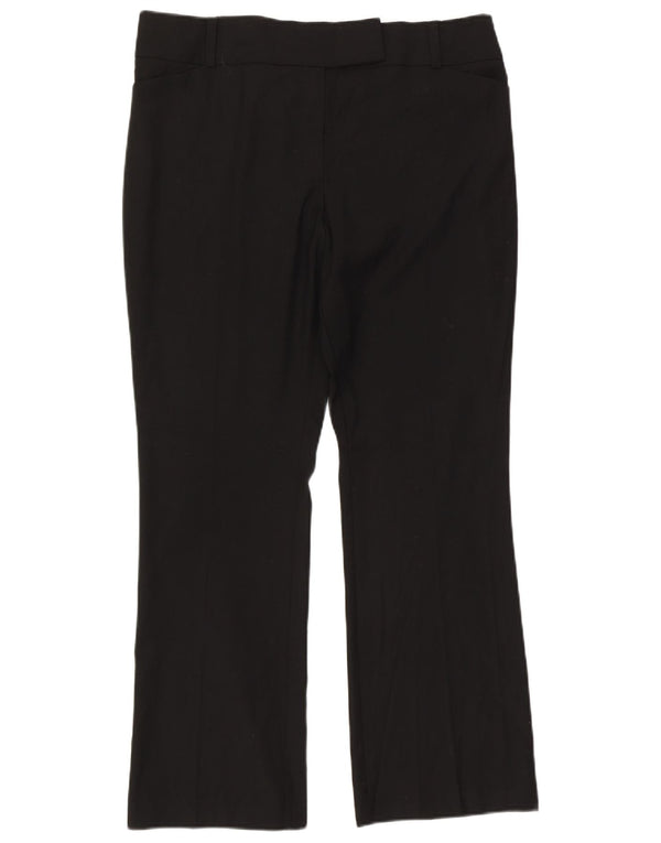 Calça feminina reta casual Marks & Spencer UK 16 grande W36 L31 preta