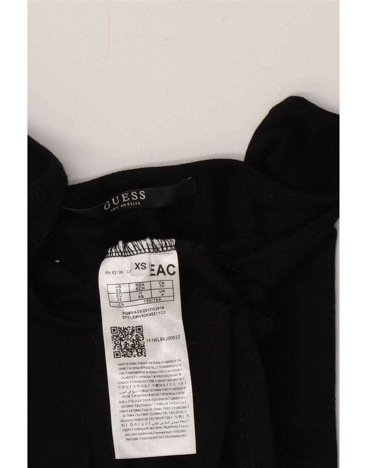 Guess Womens Cami Top UK 4 XS Preto Viscose