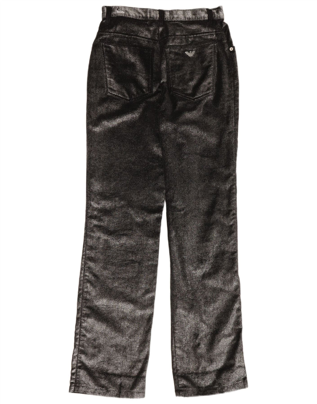 Calça feminina reta casual ARMANI W29 L34 algodão preto