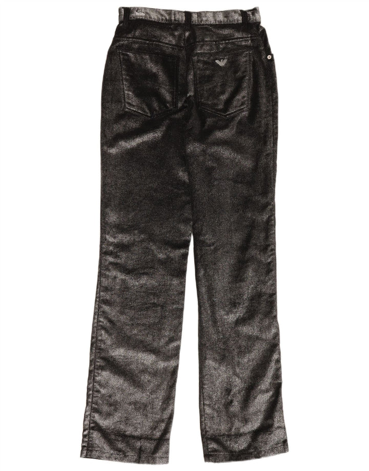 Calça feminina reta casual ARMANI W29 L34 algodão preto