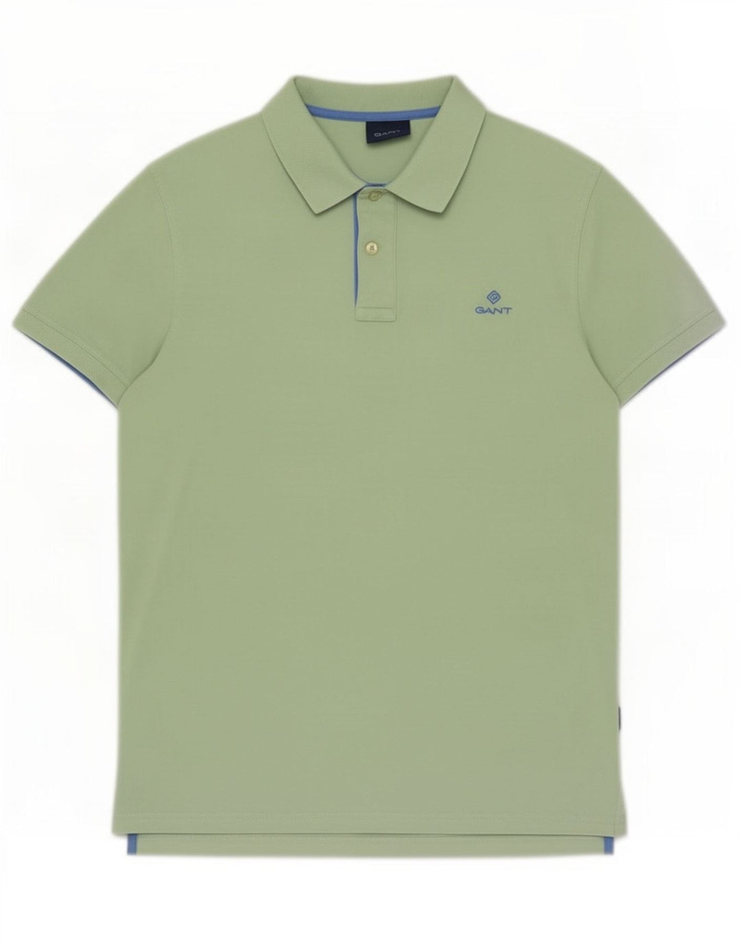Camisa polo masculina Gant algodão verde médio