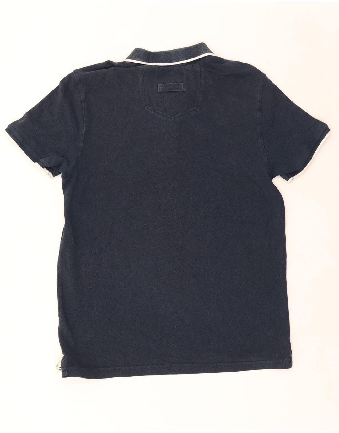Camisa polo masculina Fat Face médio algodão azul marinho