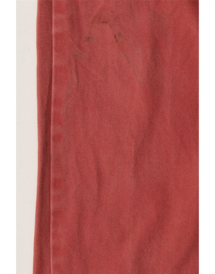 J. CREW Mens 484 Straight Chino Trousers W30 L30 Red Cotton Vintage J. Crew and Second-Hand J. Crew from Messina Hembry 