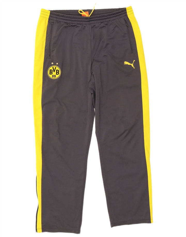 Calça de treino PUMA masculina BVB Dortmund XL cinza colorblock