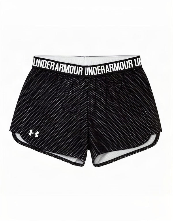Shorts esportivos femininos Under Armour Heat Gear Graphic UK 14 médio preto