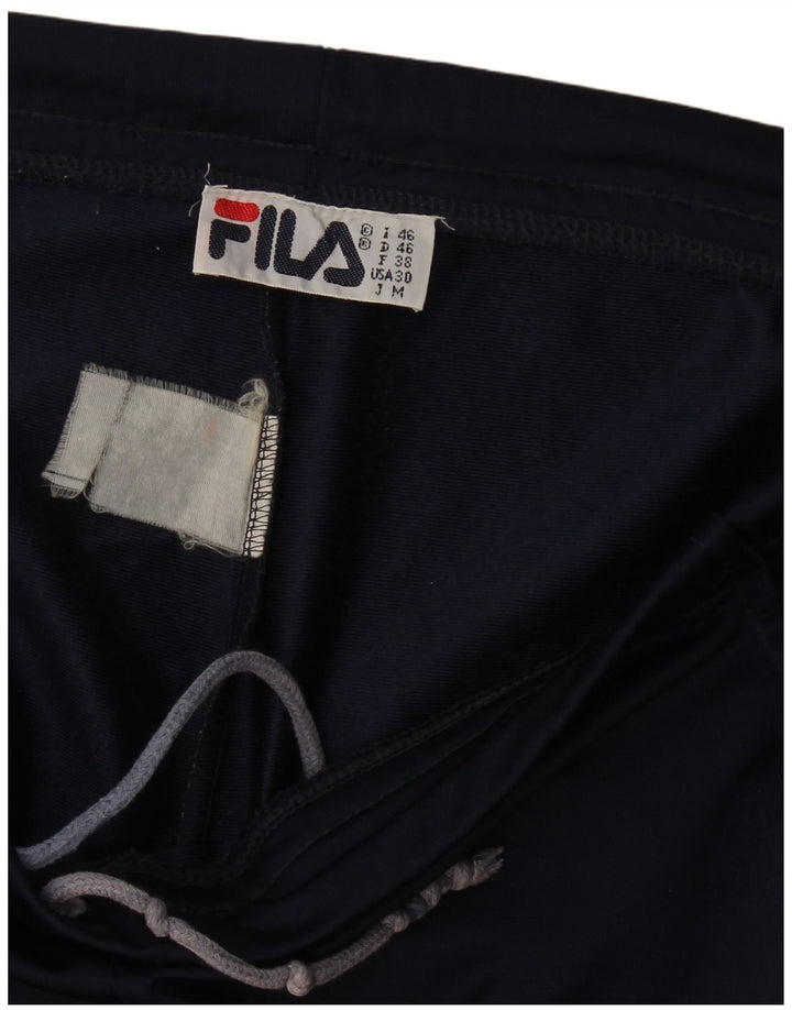 Calça de treino feminina Fila IT 46 grande bloco colorido azul marinho