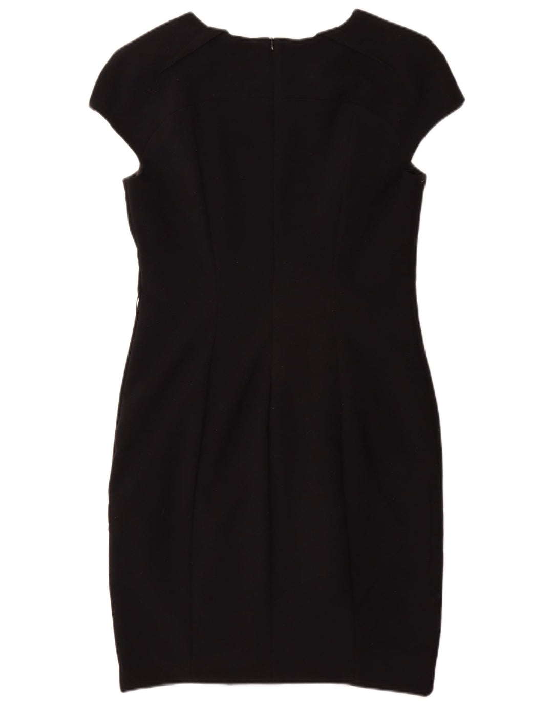 Vestido bodycon feminino Zara UK 18 XL preto poliéster