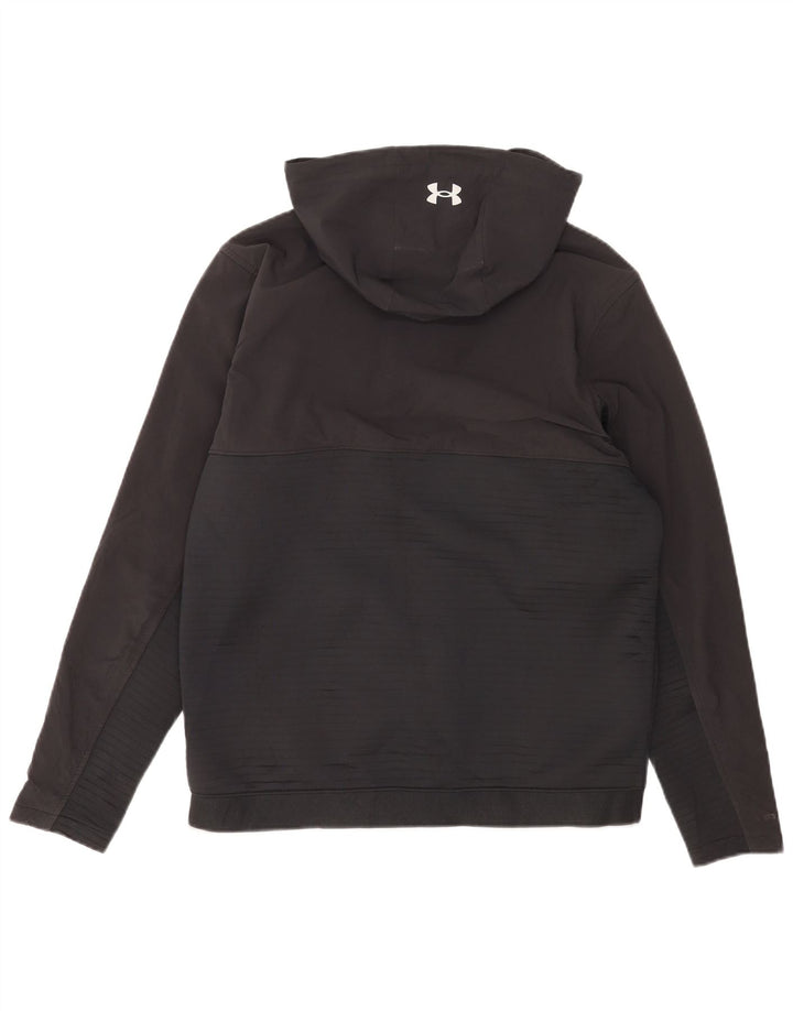 Suéter masculino Under Armour com capuz e zíper médio preto