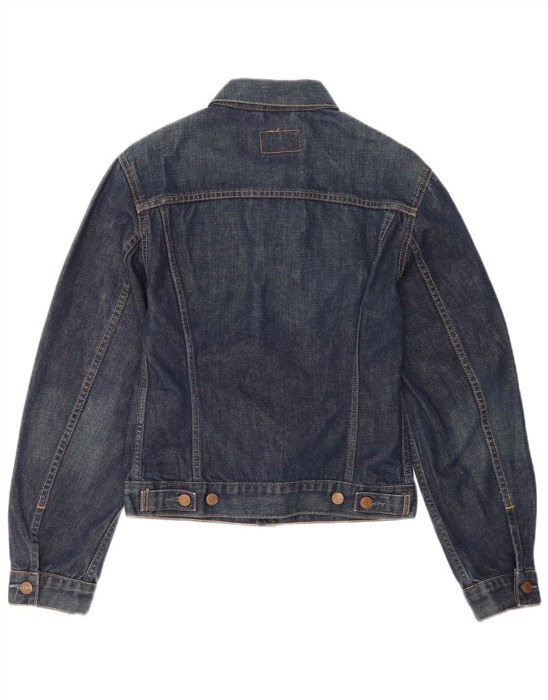 Jaqueta jeans feminina Levi's UK 12 algodão azul médio