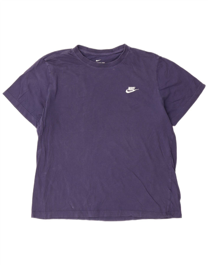 Camiseta masculina Nike Top XL azul marinho algodão