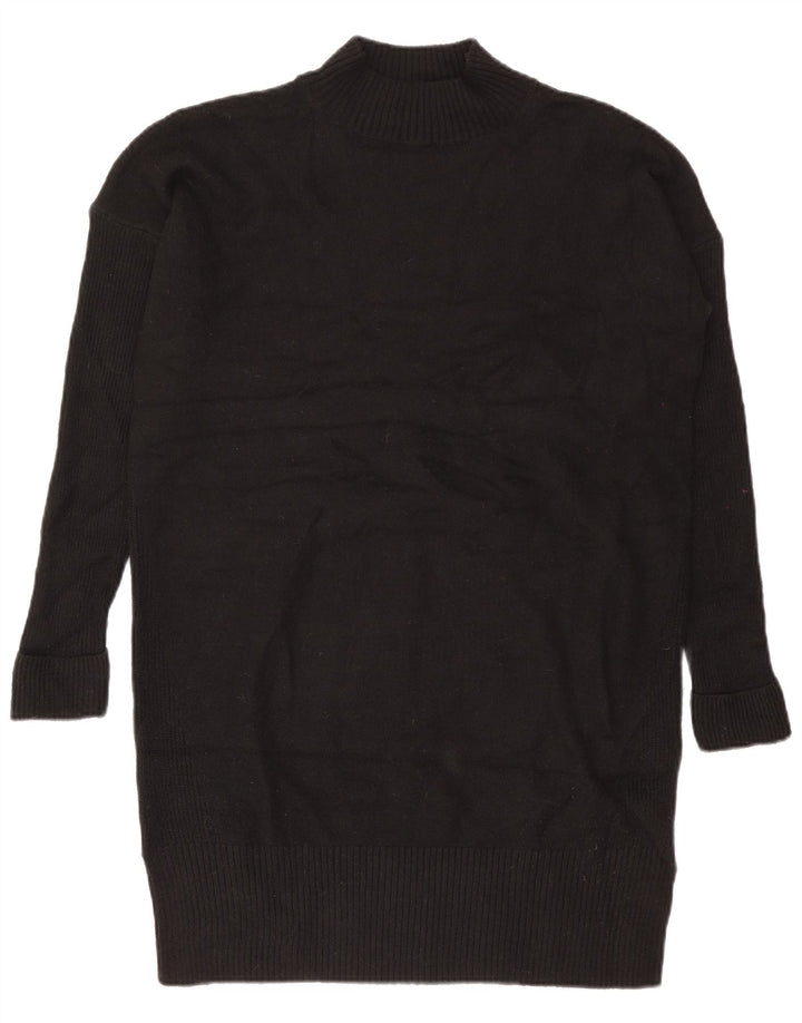 Vestido jumper feminino Fat Face UK 12 poliéster preto médio