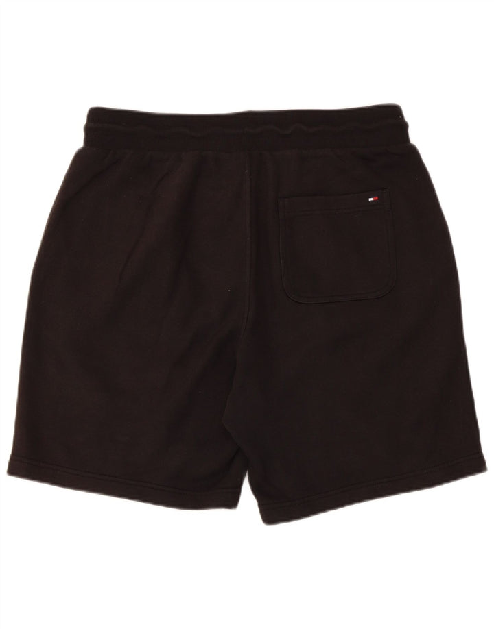 Tommy Hilfiger Mens Graphic Sport Shorts Médio Algodão Preto
