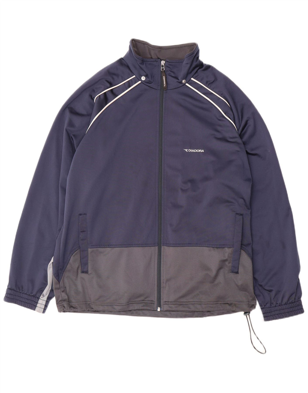 Jaqueta masculina de agasalho DIADORA UK 40 bloco colorido azul marinho médio